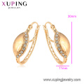 95038 xuping nouveau design antique royal 18k couleur or strass dames boucles d&#39;oreilles